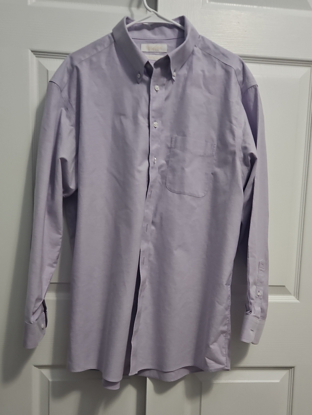 Roundtree & Yorke Gold Lable Lavender Button-Down Dress Shirt